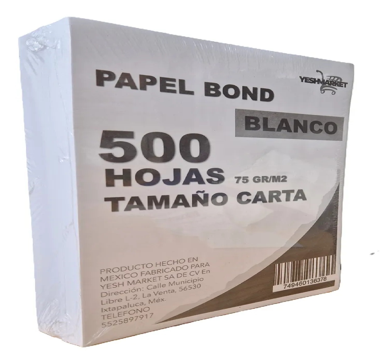 Papel Bond Blanco Carta 500 Hojas al mayoreo — Yesh Market
