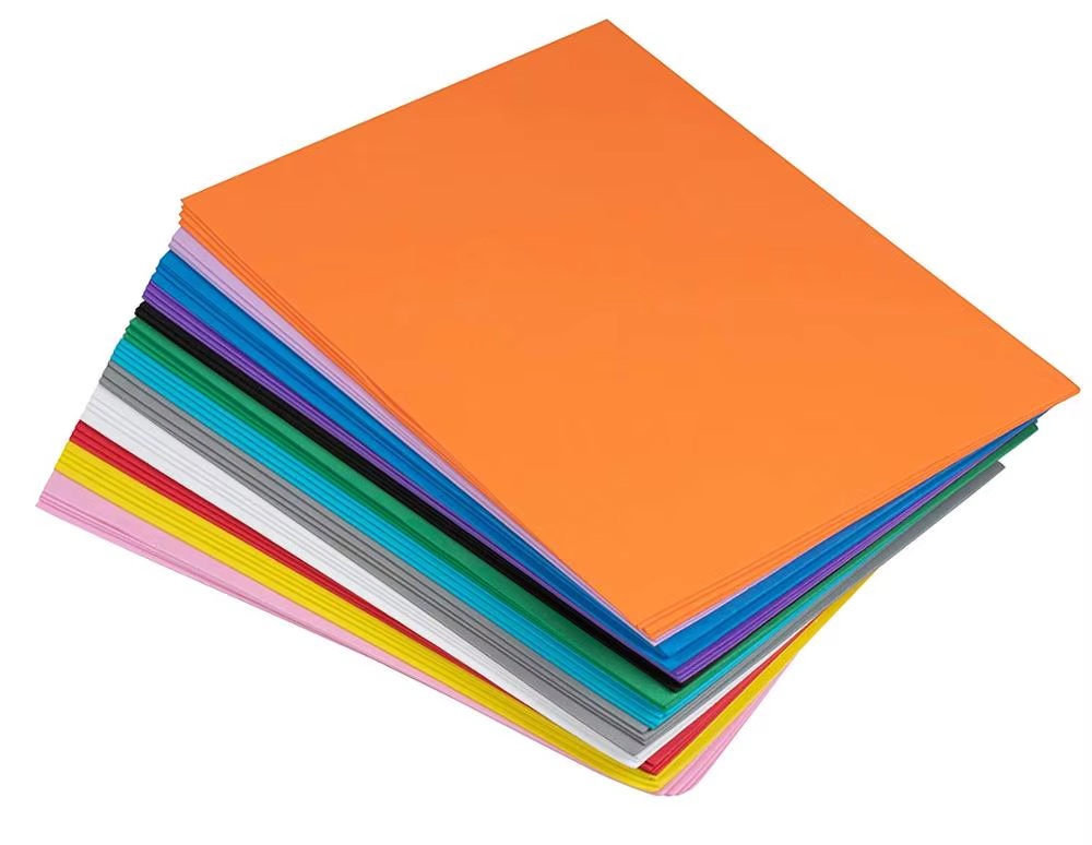 Papel Foamy Tamaño Carta Colores Lisos al mayoreo — Yesh Market
